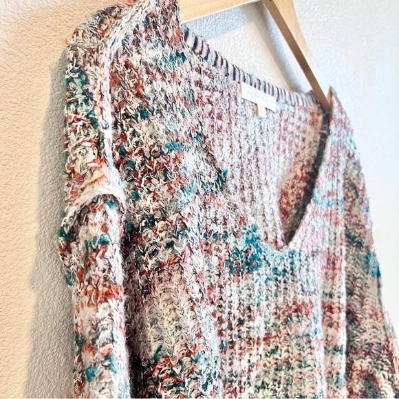 Adyson Parker Womens Marled V Neck Pullover Sweater Plus Size 3X EUC Soft Cozy - Picture 2 of 11